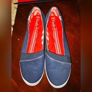 Womens Navy Blue Keds Slip On